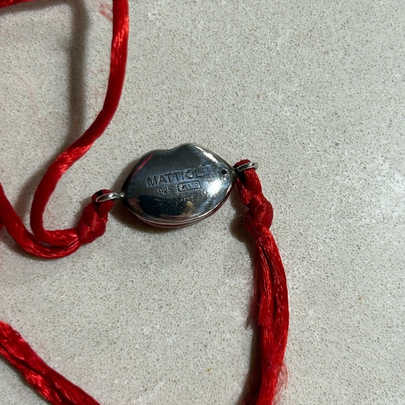Mattioli Red Lips Sterling Silver and Enamel Bracelet - Picture 4 of 4